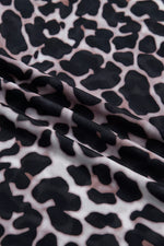 Close-up of fabric with black and white abstract pattern
