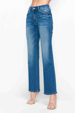 Front view f bytos Full Size Cat's Whiskers High Rise Straight Jeans