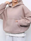 Kangaroo Pocket Dropped Shoulder Hoodie