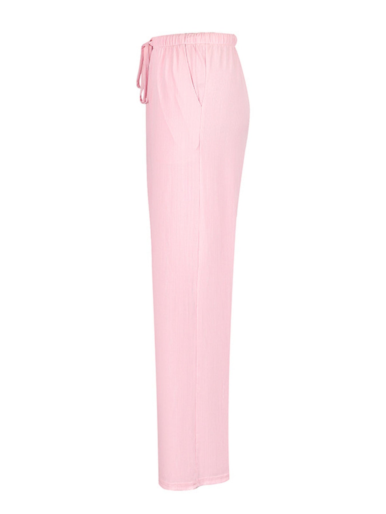 Pink pants on a white background
