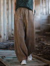 Wide-Leg Elastic Waist Pants