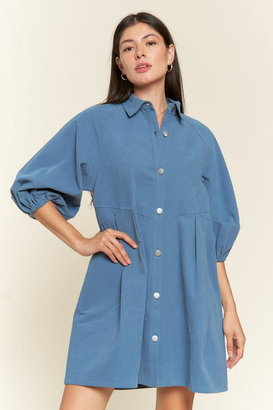 Sexy Washed denim style dress