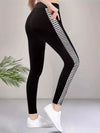 High-Waisted Side Houndstooth Active Leggings