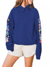 'Welcome Home' Graphic Raglan Sleeve Hoodie