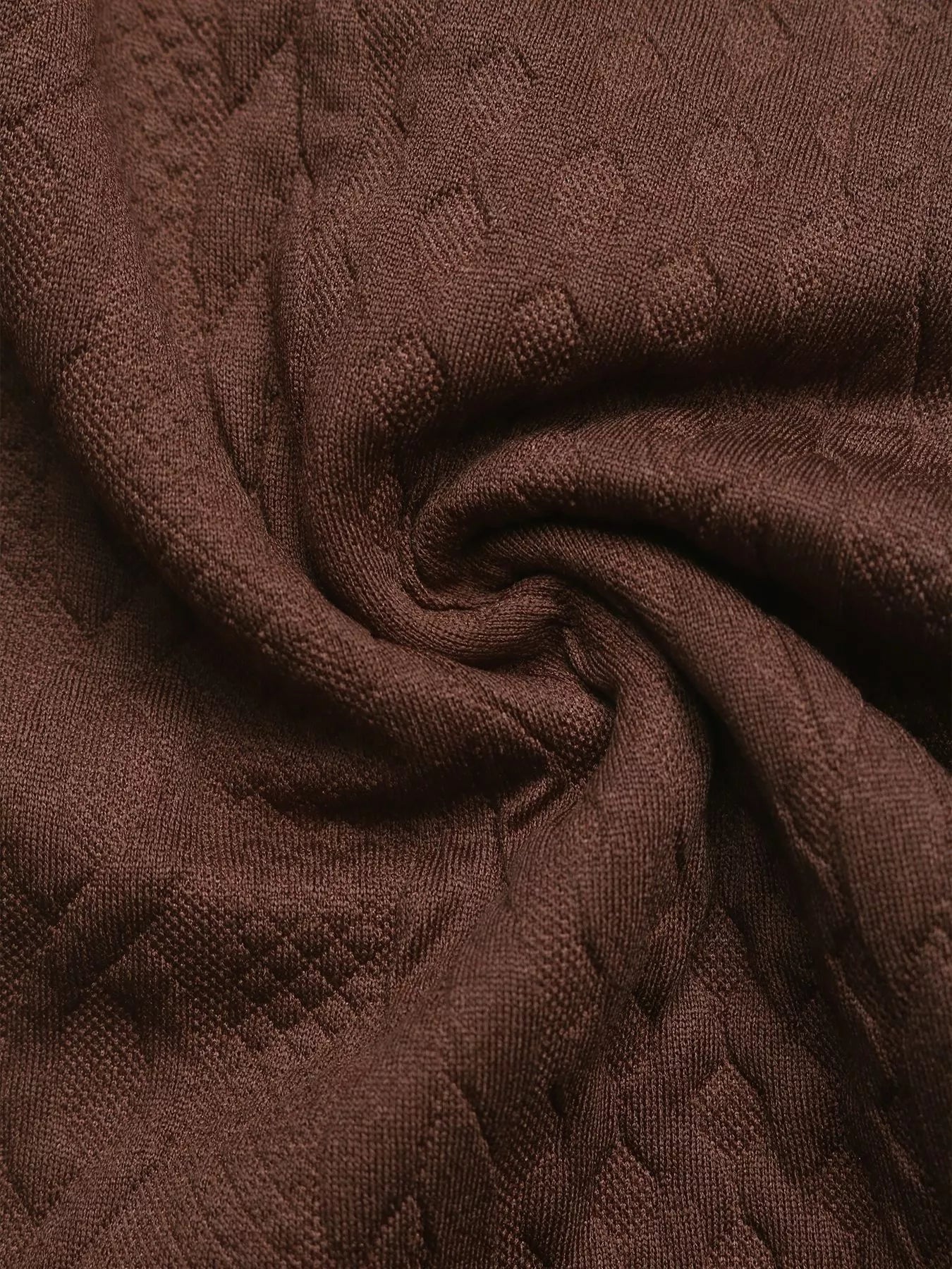 Close-up of brown textured fabric