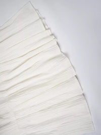 Stack of white paper sheets on a white background