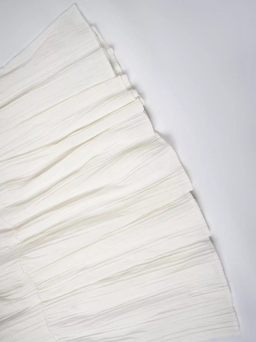 Stack of white paper sheets on a white background