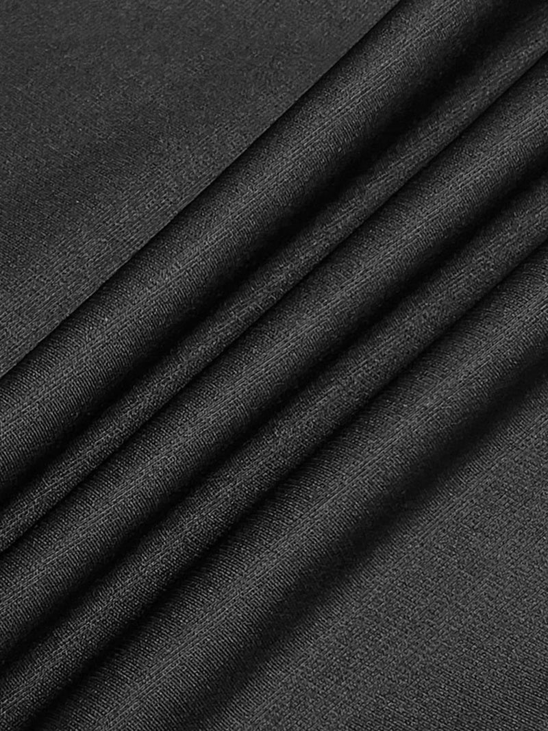 Close-up of black fabric with folds