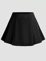 Black skirt on a light gray background