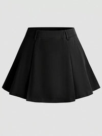 Black skirt on a light gray background