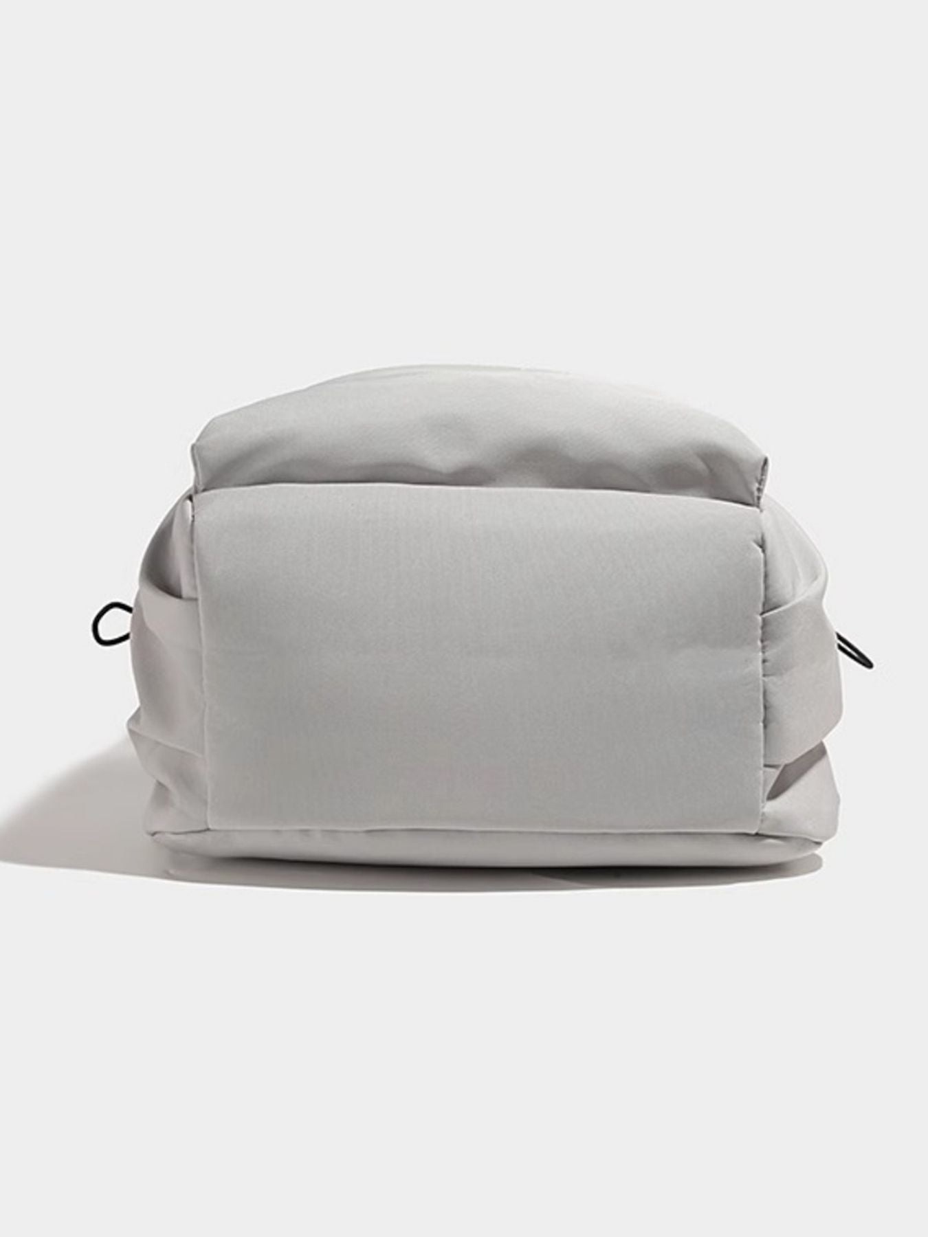 Gray backpack on a white background