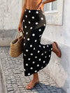 Polka Dot Maxi Skirt