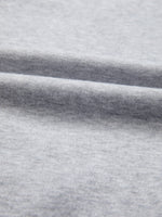 Close-up of gray fabric with a subtle texture