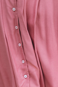 A view of the buttons on Agnes Shirt Dress