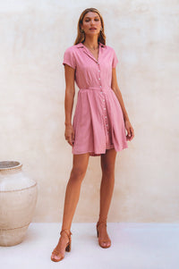 Front view of Agnes Shirt Dress