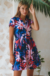 Model posing against a wall