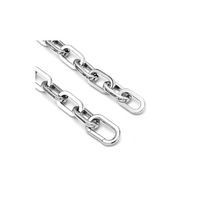 A view of the links in B.Tiff High Polish Paperclip Chain Necklace