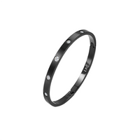 Black B.Tiff 8-Stone Blue Bangle Bracelet
