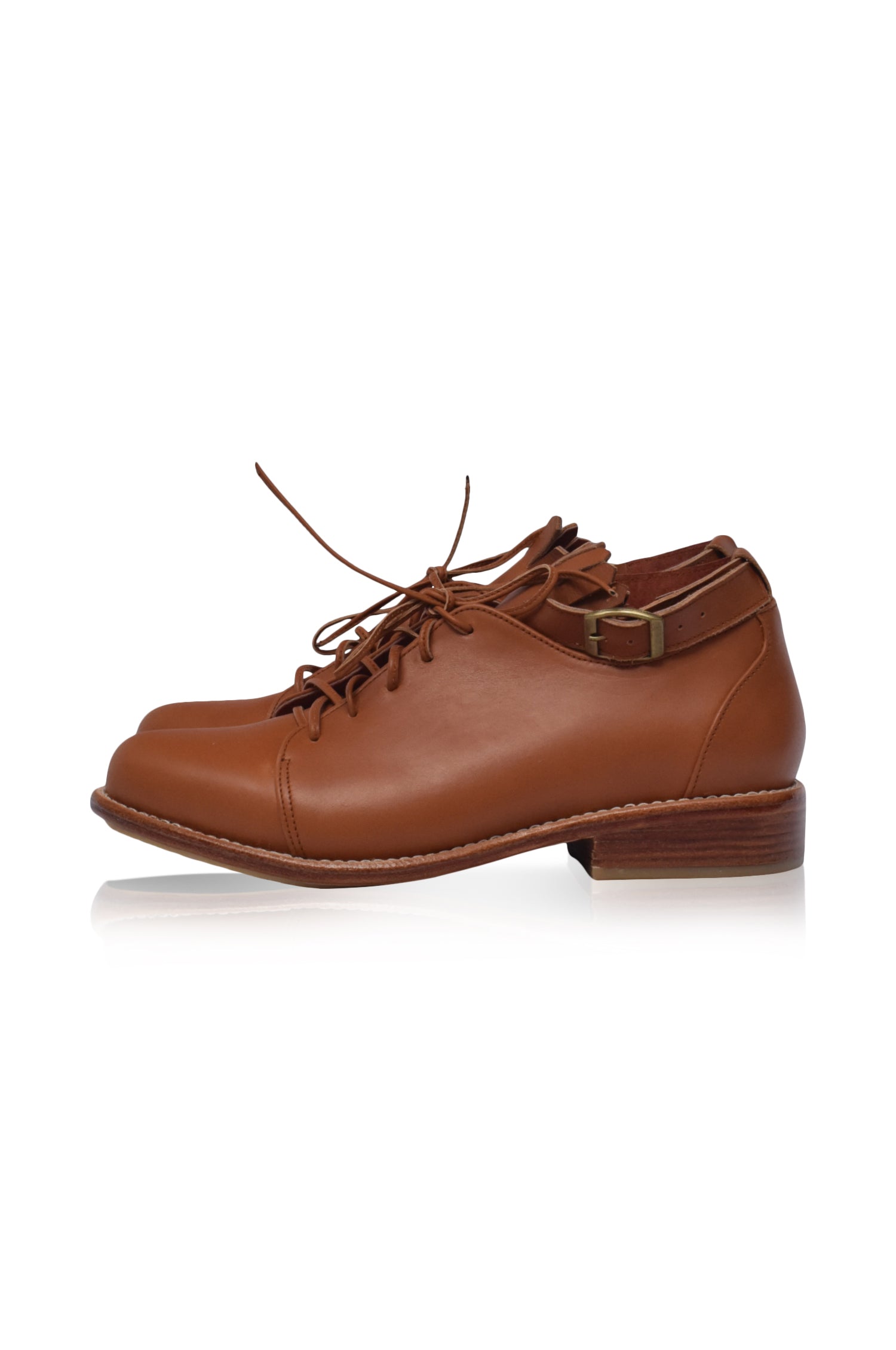 Side view of Boston Leather Oxfords