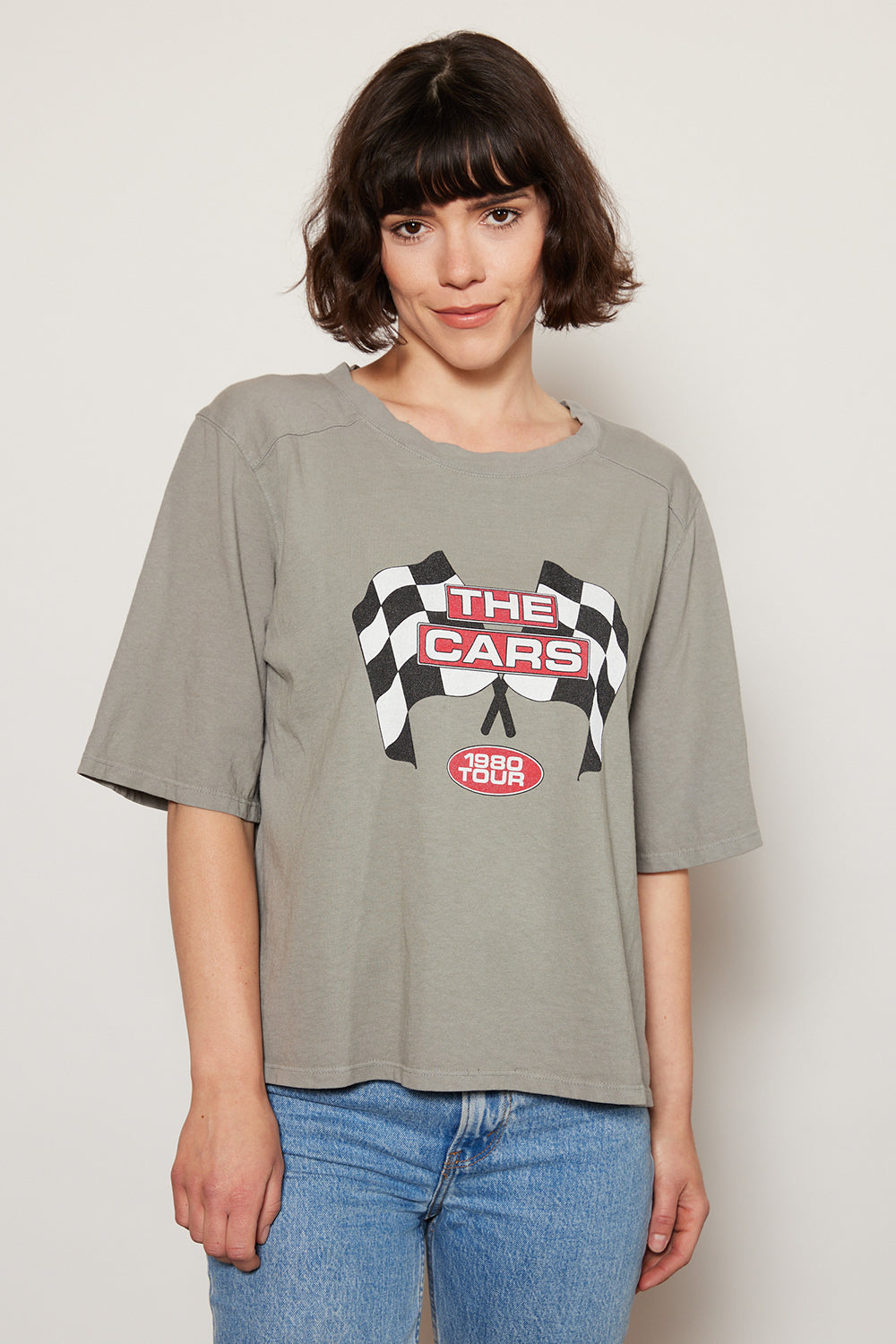 Front view of The Cars 1980 Tour Tee