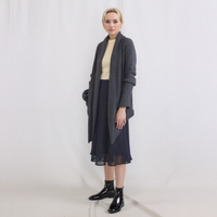 Pleione Women's High Waisted Pleated Midi Skirt