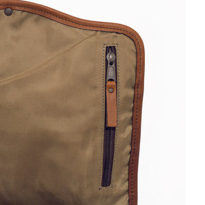 Campaign Waxed Canvas Backpack by Mission Mercantile Leather Goods
