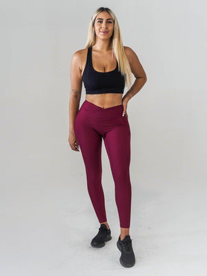 Pristine Pocket Leggings  CRANBERRY by Obsession Shapewear - East Hills  Casuals