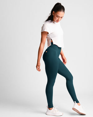 Left side view of *Soft Sculpt* (Yoga Brush Leggings)