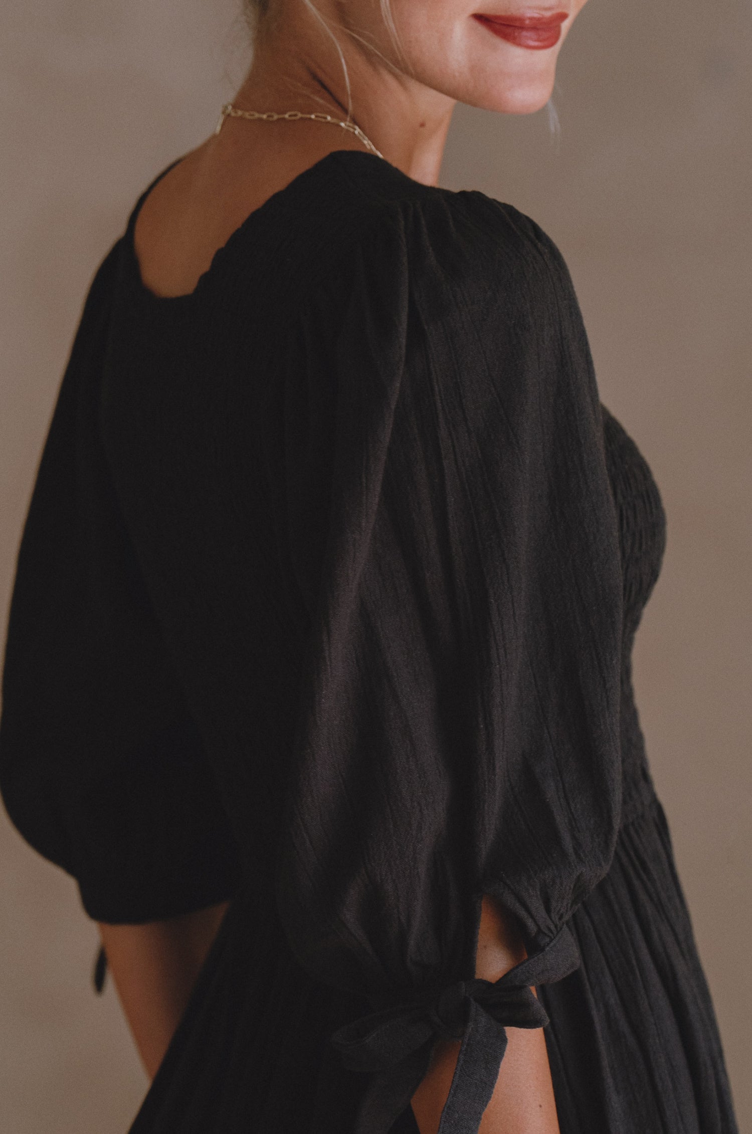 Freya Smocked Linen Midi Dress 