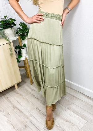 Cute Maxi Bohemian Layered Skirt