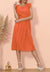 Orange ruffle dress