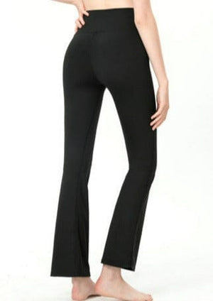Black High Rise Flared Yoga Pants