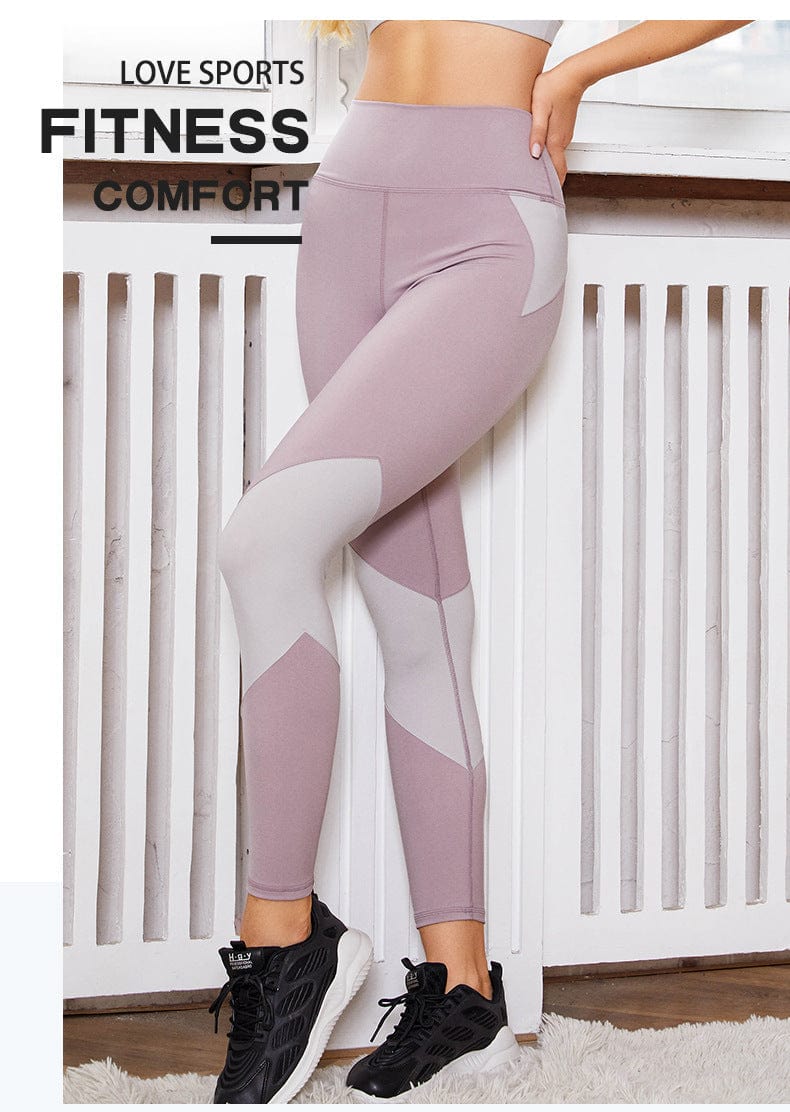 Fitness Dual Colored High Waisted Leggings