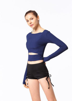 High Rise Mini Shorts with Adjustable Strings for teens