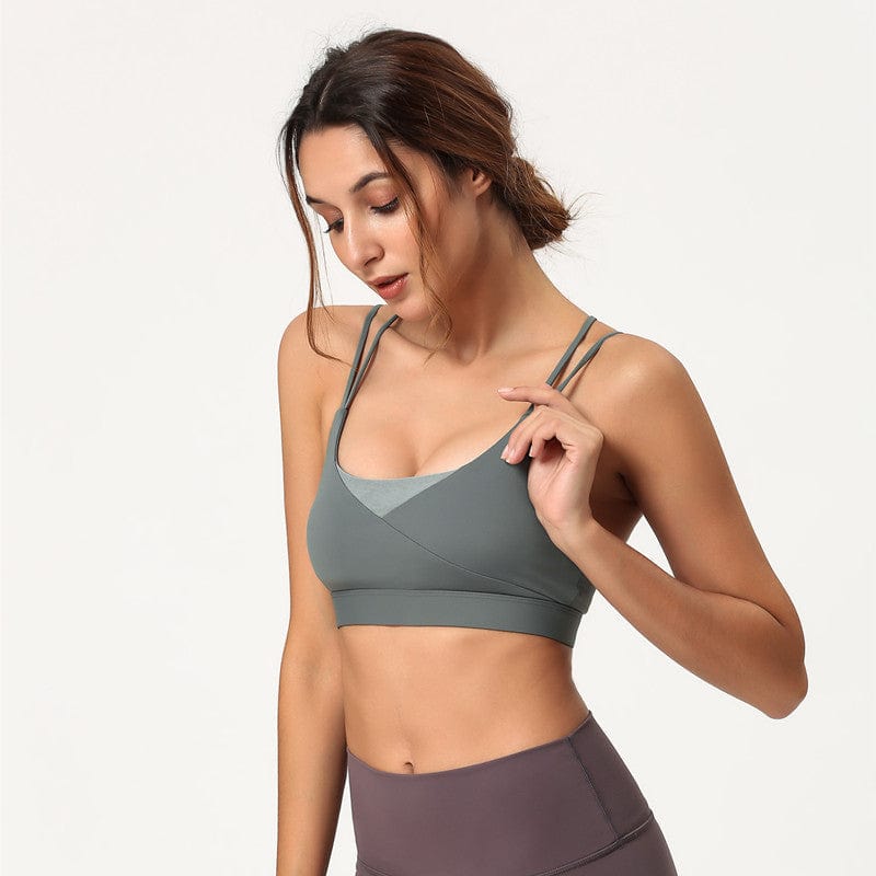 The best Double Strap Adjustable Clasp Sports Bra