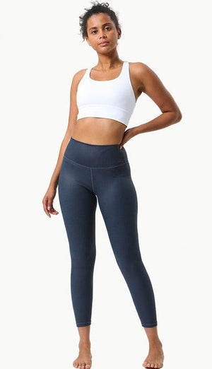 Full view of black leggings