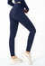 Right side view of blue High Rise Contouring Full Length Leggings