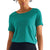Front view of Twist Open Back Loose Fitted Shirt