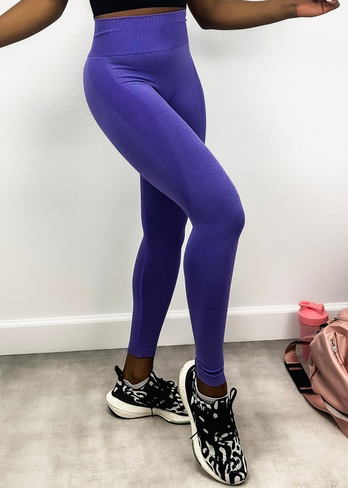 Purple High Waisted Butt Lifting Leggings