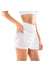 Breathable Ruffled Active Skirt-white