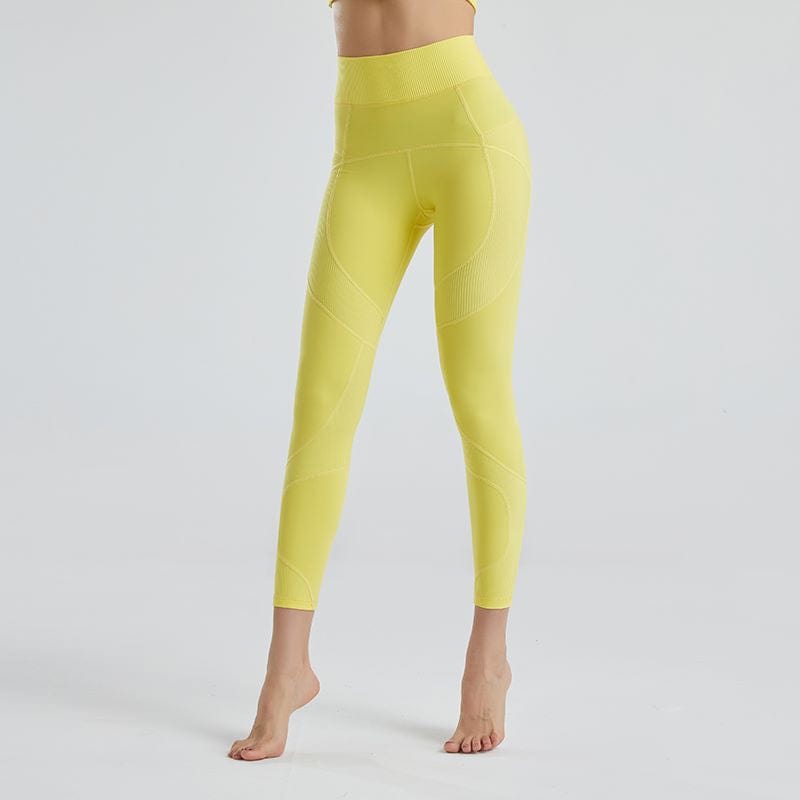 Front view of Irregular Patterned High Rise Leggings 