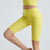 Contour Seaming Biker Shorts-yellow