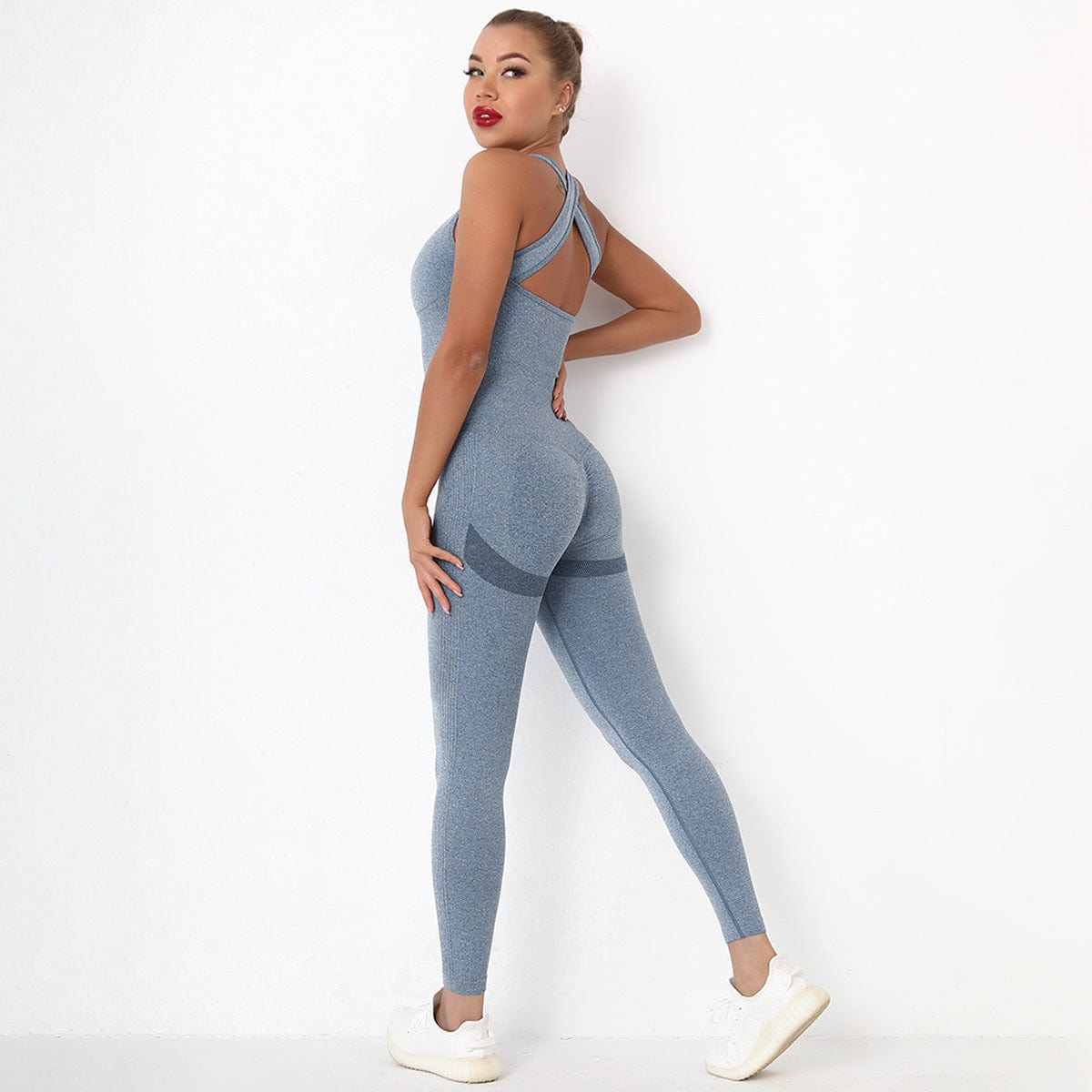 Gray day gym jumpsuit