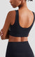 Back view of Houndstooth Scoop Neck Sports Bra