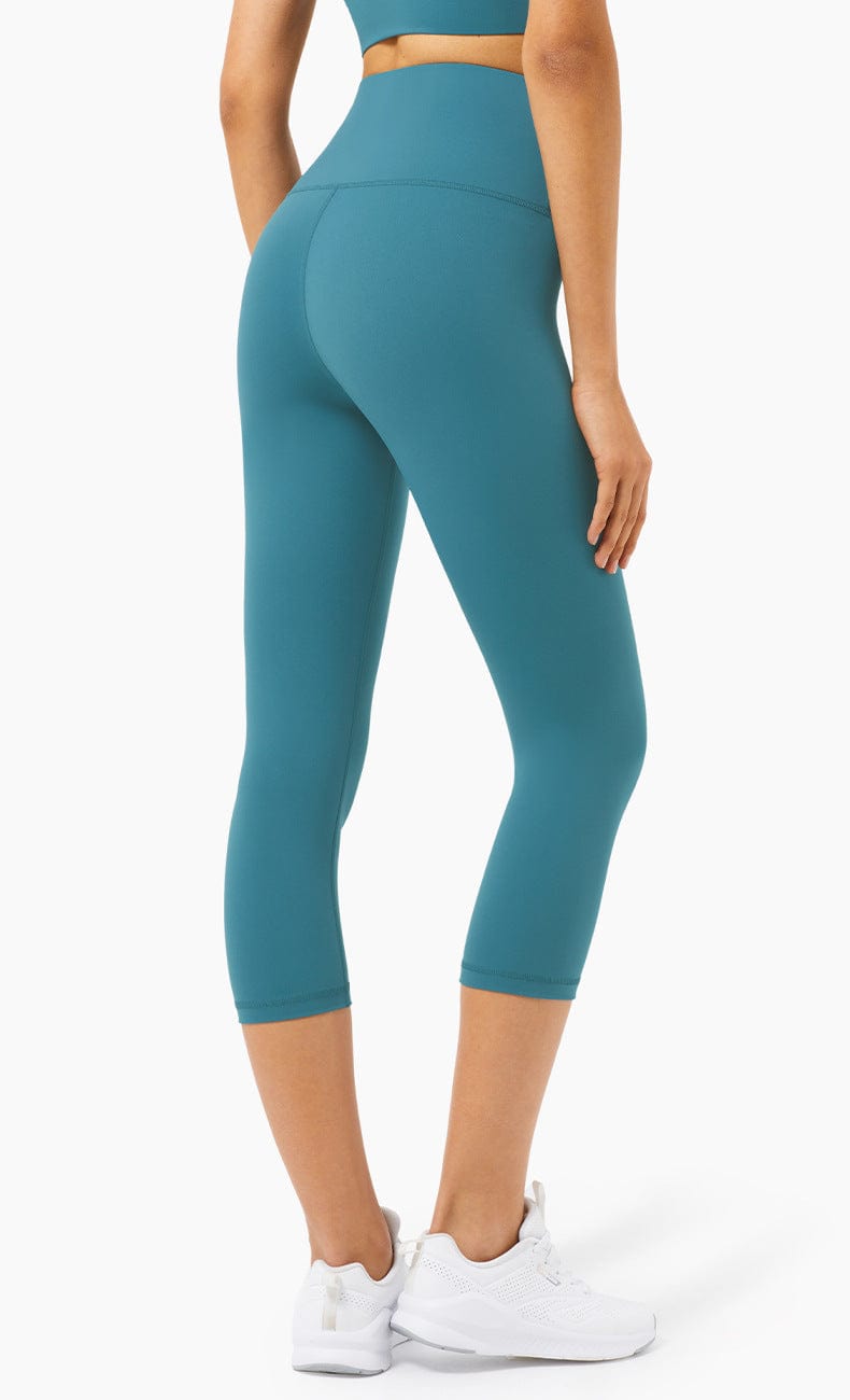Back view of High Waisted Cropped Leggings