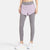 Gray Faux Two-Piece Legging with Active Shorts 