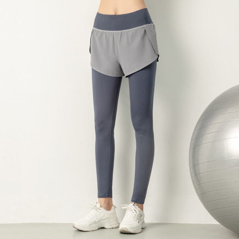 Get Faux Two-Piece Legging with Active Shorts 