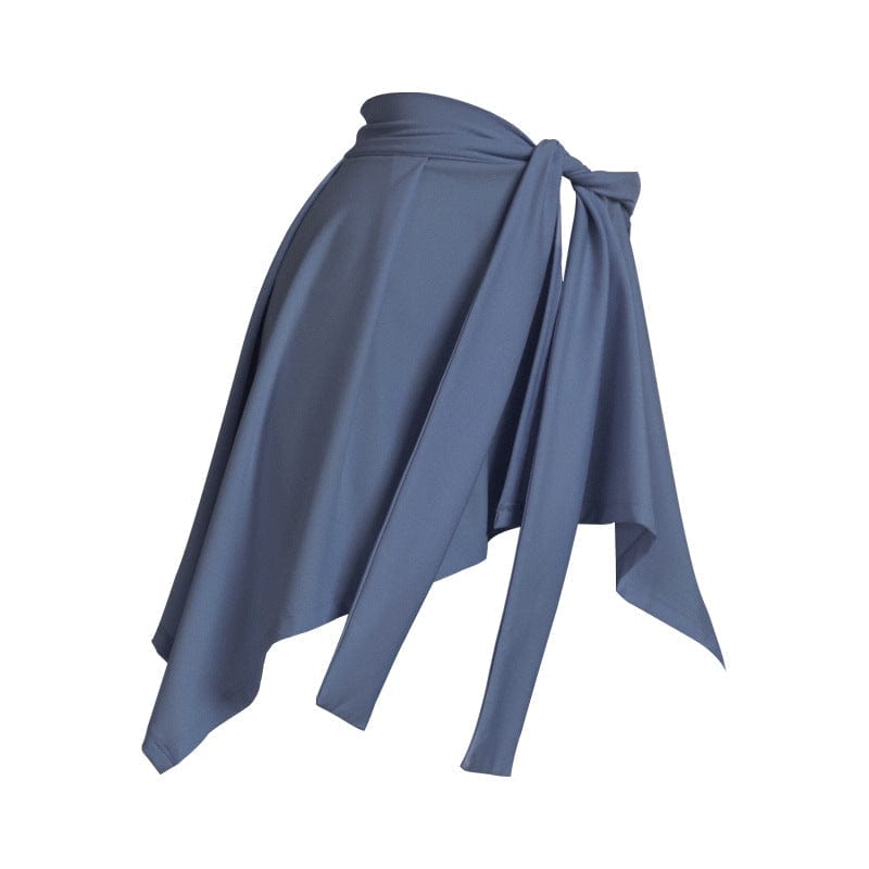 Blue Yoga Coverup Wrap Skirt