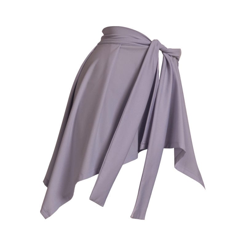 Purple Yoga Coverup Wrap Skirt