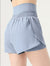 Back of High Rise Waist Band Active Shorts